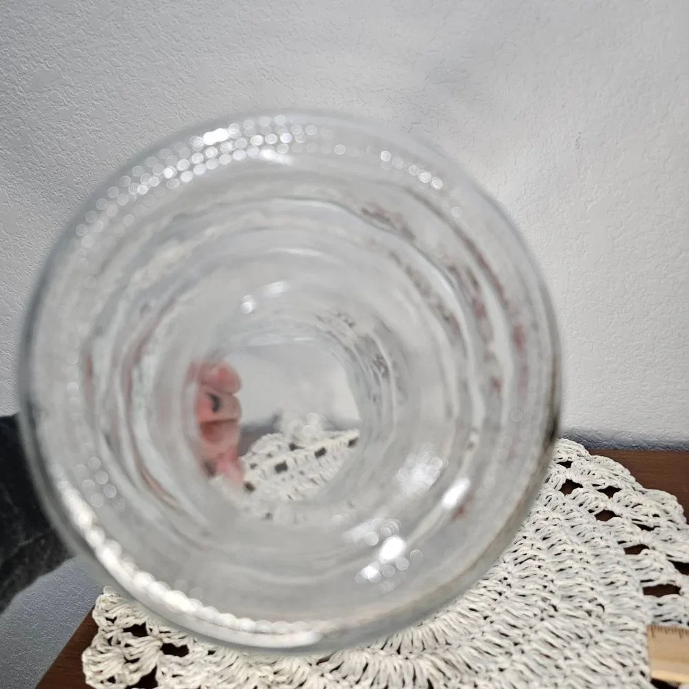 Heavy Clear Vase 10‎ inches tall
